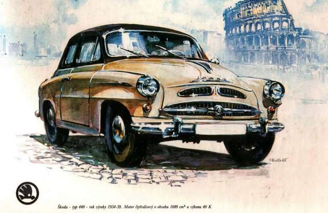 Nézegessen régi Skodákat - festményeken