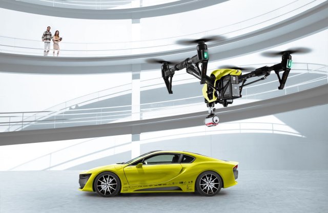 Elcsúfított BMW i8 koncepció a Rinspeedtől