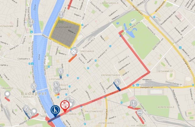 Itt a hatodik idei taxis demonstráció - hídzárral