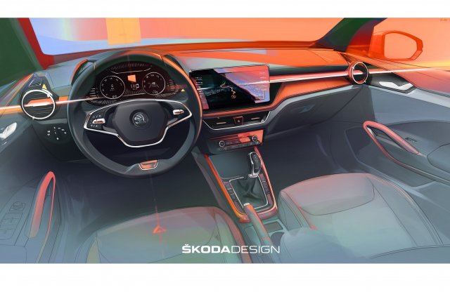 Audira hajaz majd az új Škoda Fabia beltere