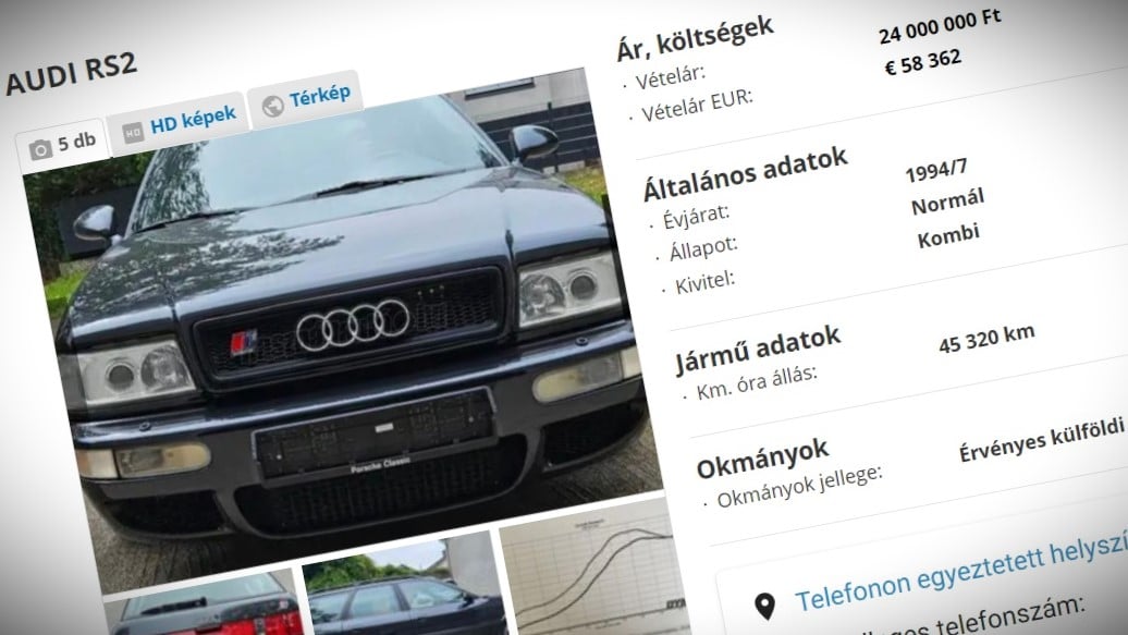 Mégis mi kerülhet 24 millióba egy öreg Audi kombin?